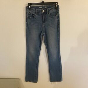 Old Navy Jeans Women 2 Light Wash High- Rise Kicker Boot Cut Secret Slim Pockets